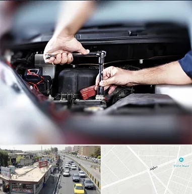 باتری فروشی سیار در خیابان دماوند