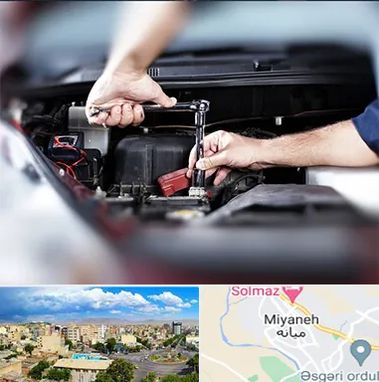 باتری فروشی سیار در میانه