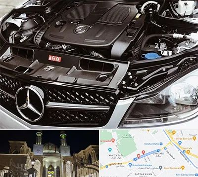 لوازم یدکی بنز در زرگری شیراز 