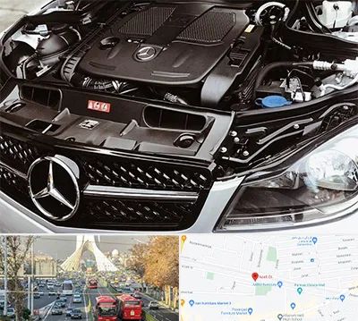 لوازم یدکی بنز در خیابان آزادی