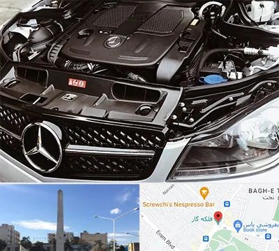 لوازم یدکی بنز در فلکه گاز شیراز 