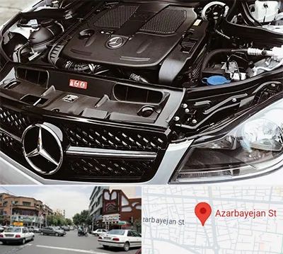 لوازم یدکی بنز در خیابان آذربایجان