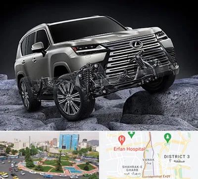 لوازم یدکی لکسوس در ونک 