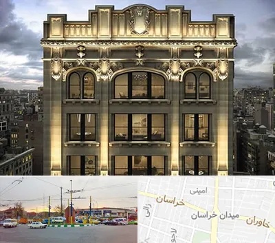 سنگ کاری در میدان خراسان