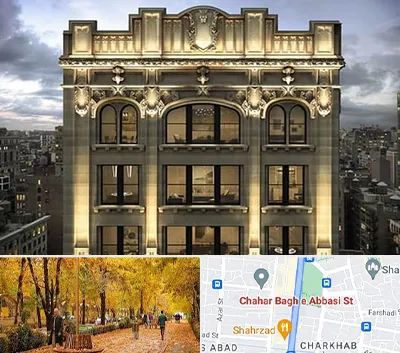 سنگ کاری در چهارباغ اصفهان 