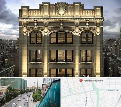 سنگ کاری در بلوار فرحزادی