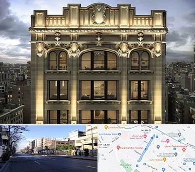 سنگ کاری در خیابان ملاصدرا شیراز 