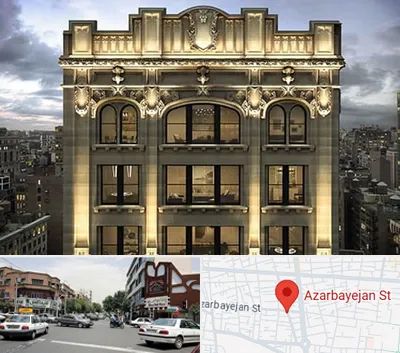 سنگ کاری در خیابان آذربایجان