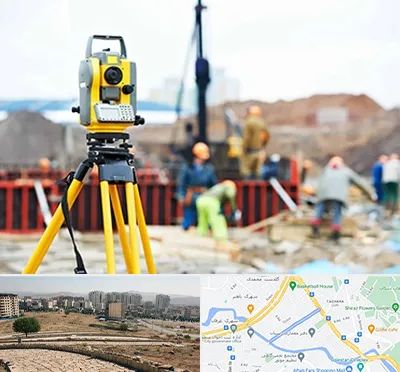 نقشه برداری در کوی وحدت شیراز 