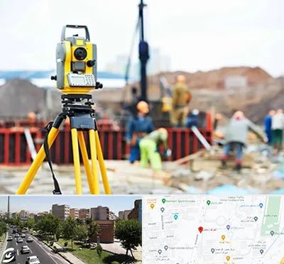 نقشه برداری در شهرک آزمایش 