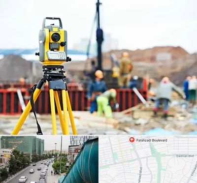 نقشه برداری در بلوار فرحزادی