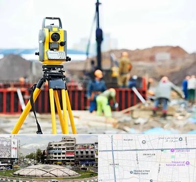 نقشه برداری در مرکز تهران