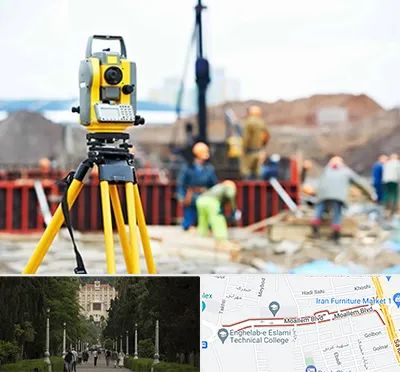 نقشه برداری در بلوار معلم رشت 