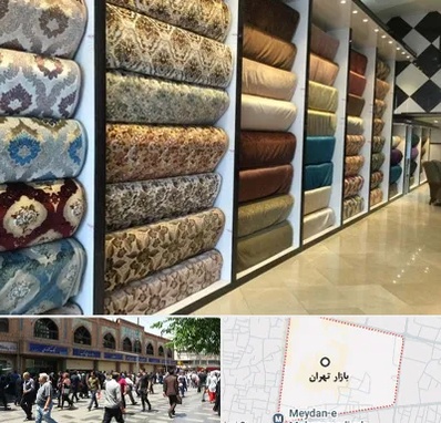 پارچه فروشی در بازار تهران