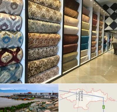 پارچه فروشی در بندر ترکمن