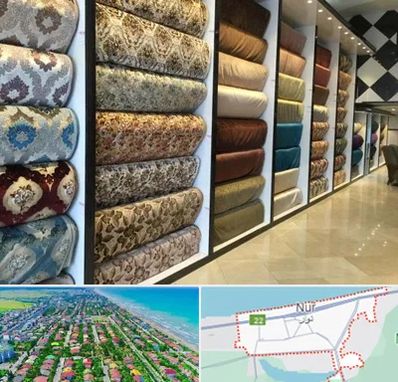 پارچه فروشی در نور