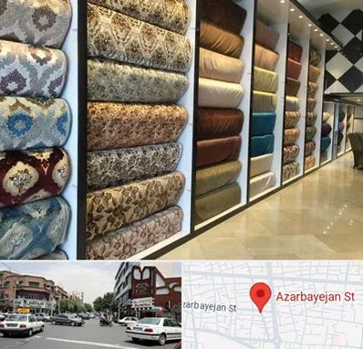 پارچه فروشی در خیابان آذربایجان