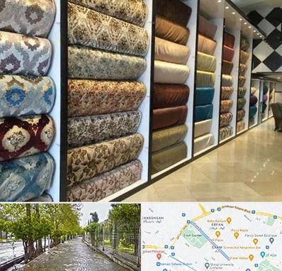 پارچه فروشی در خیابان ارم شیراز 