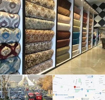 پارچه فروشی در خیابان آزادی 