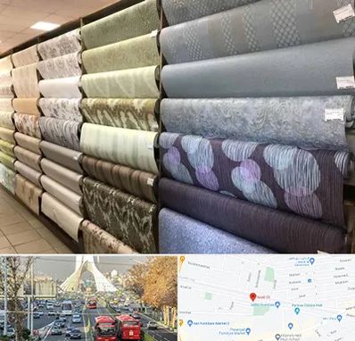 پارچه فروشی ارزان در خیابان آزادی 