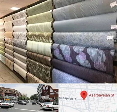 پارچه فروشی ارزان در خیابان آذربایجان
