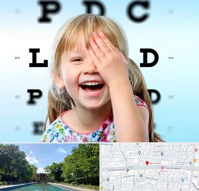 بینایی سنجی کودکان در هشت بهشت اصفهان 