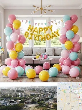 بادکنک آرایی در منطقه 20 تهران 