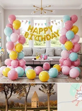 بادکنک آرایی در تویسرکان