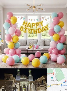 بادکنک آرایی در زرگری شیراز 