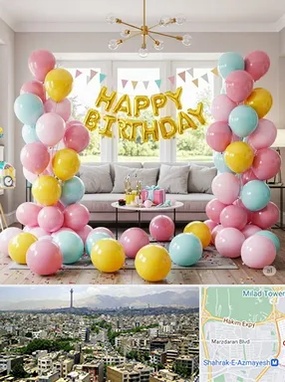 بادکنک آرایی در گیشا 