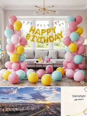 بادکنک آرایی در قم