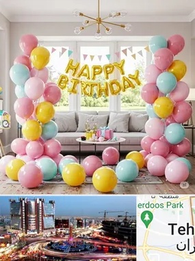 بادکنک آرایی در صادقیه 