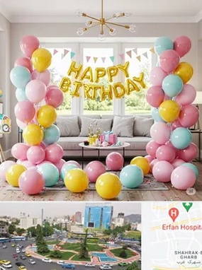 بادکنک آرایی در ونک 