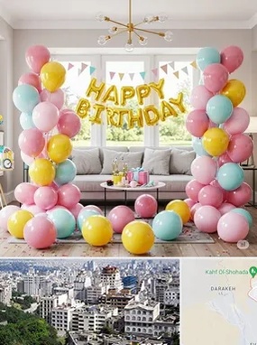 بادکنک آرایی در ولنجک 