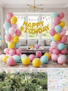 بادکنک آرایی در منطقه 13 تهران 