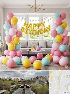 بادکنک آرایی در یوسف آباد 