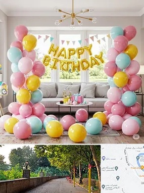 بادکنک آرایی در بلوار گیلان رشت 