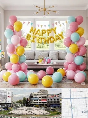 بادکنک آرایی در مرکز تهران 