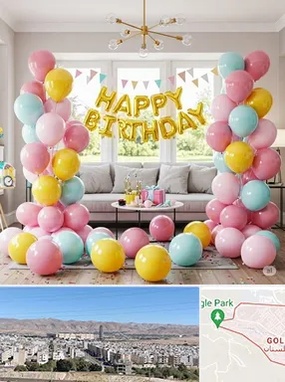 بادکنک آرایی در شهرک گلستان شیراز 