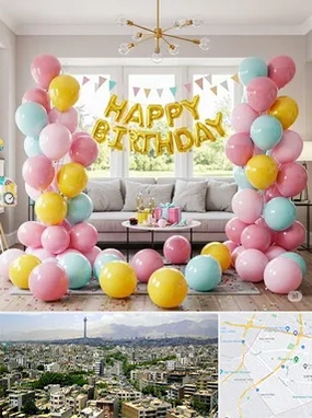 بادکنک آرایی در منطقه 8 تهران 