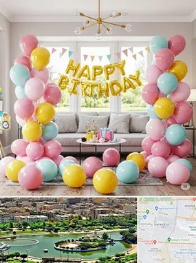 بادکنک آرایی در منطقه 9 تهران 