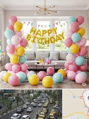 بادکنک آرایی در شهر قدس