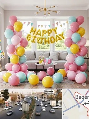 بادکنک آرایی در باقرشهر