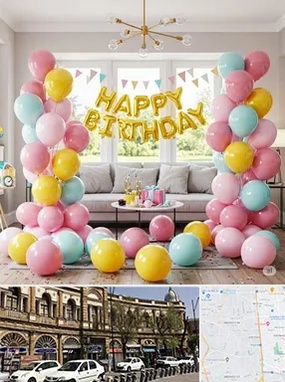 بادکنک آرایی در منطقه 11 تهران 