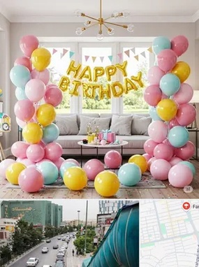 بادکنک آرایی در بلوار فرحزادی 