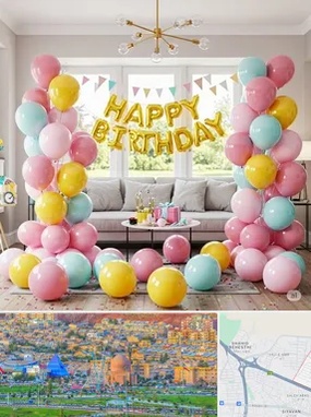 بادکنک آرایی در رشدیه تبریز 