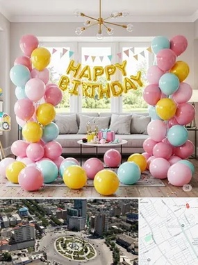 بادکنک آرایی در زرافشان اسلامشهر 