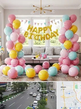 بادکنک آرایی در ستارخان 