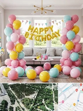 بادکنک آرایی در سالاریه قم 