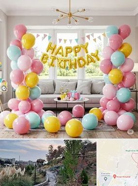 بادکنک آرایی در باغستان کرج 